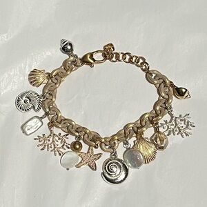 Brighton Reef Gold and Silver Charm Bracelet